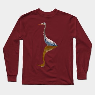 Heron Reflections Long Sleeve T-Shirt